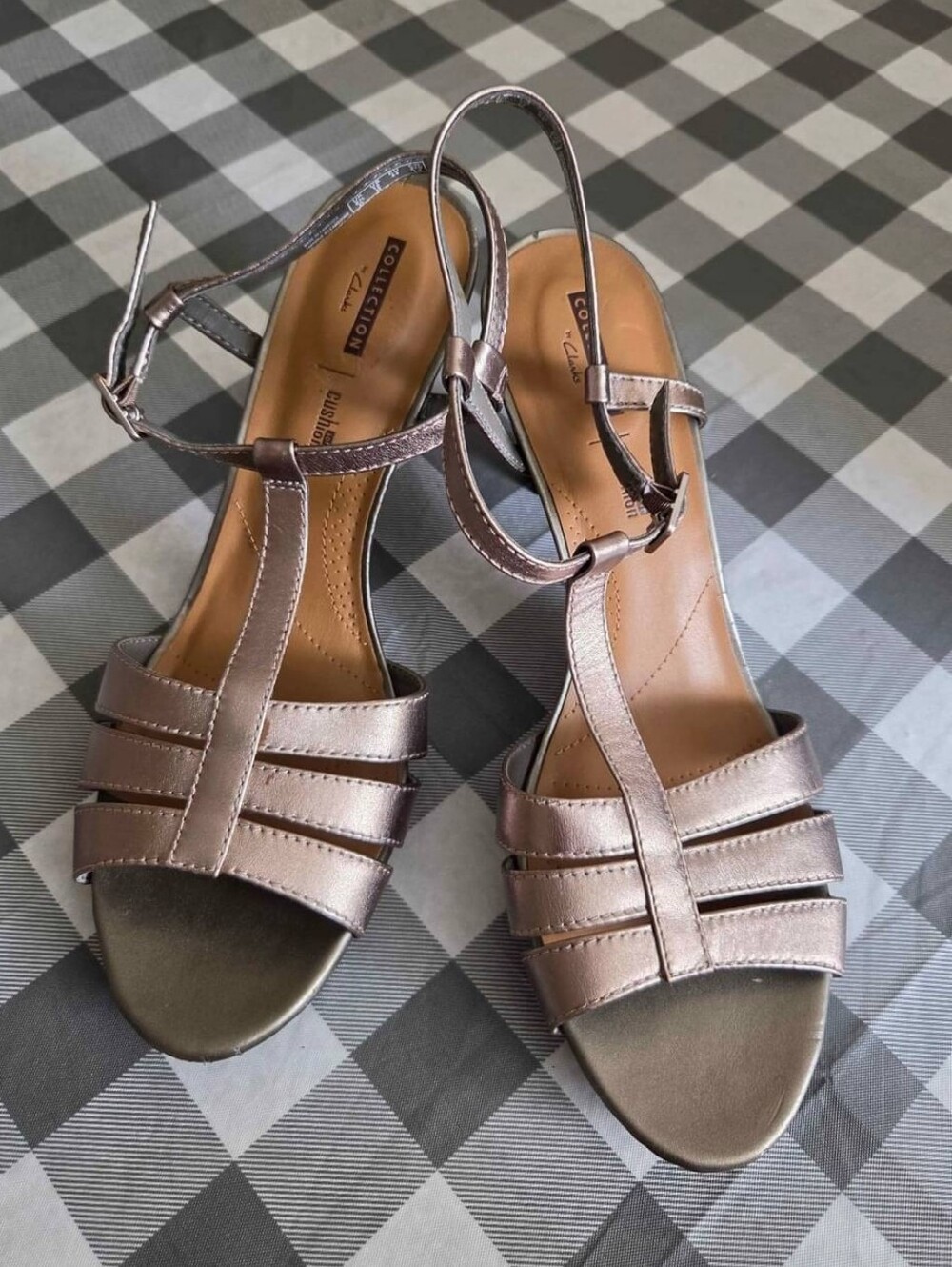 Clarks Metallic Dress Sandals